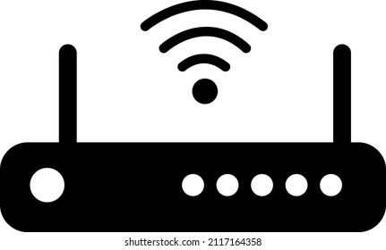 Router icon isolated on white background. Vector illustration.eps