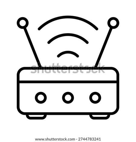 Router Icon isolated on white