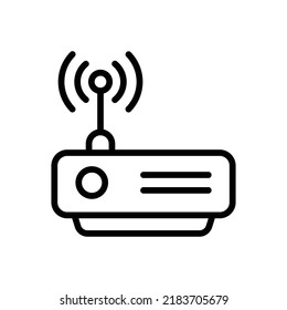 Router Icon Line Art Style Design Stock Vector (Royalty Free ...