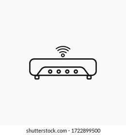 Router Icon Logo Design Vector Template