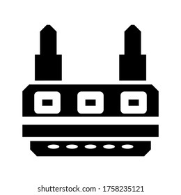 router  icon or logo isolated sign symbol vector illustration - high quality black style vector icons
