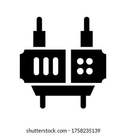 router  icon or logo isolated sign symbol vector illustration - high quality black style vector icons
