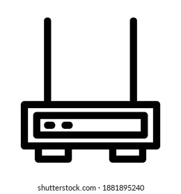router icon or logo isolated sign symbol vector illustration - high quality black style vector icons
