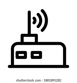 router icon or logo isolated sign symbol vector illustration - high quality black style vector icons
