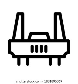 router icon or logo isolated sign symbol vector illustration - high quality black style vector icons
