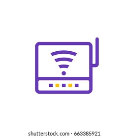 Router icon, modem pictogram