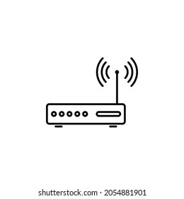 router icon, network vector, internet illustration