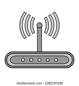Router icon on white background. Vector illustration.