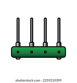 Router icon on white background.