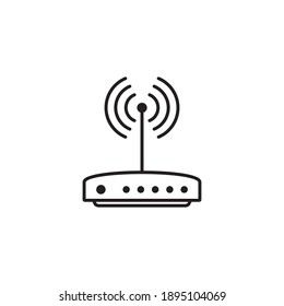 Router icon. Router related signal icon isolated