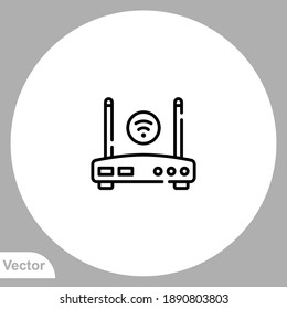 Router icon sign vector,Symbol, logo illustration for web and mobile