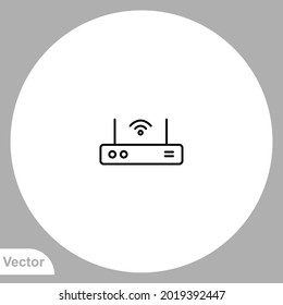 Router icon sign vector,Symbol, logo illustration for web and mobile