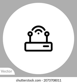 Router icon sign vector,Symbol, logo illustration for web and mobile