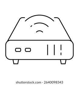 router icon, simple design, vector illustration