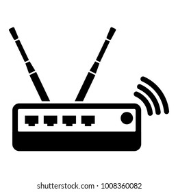 Router icon. Simple illustration of router vector icon for web