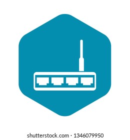 Router icon in simple style isolated vector illustration