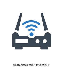 Router icon - Simple vector illustration