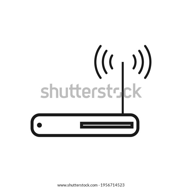 Router Icon Stock Illustration Dsign Stock Vector Royalty Free 1956714523 Shutterstock 