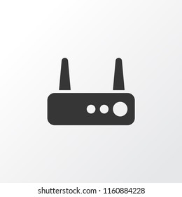 Router icon symbol. Premium quality isolated wifi element in trendy style.