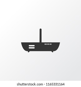 Router icon symbol. Premium quality isolated modem element in trendy style.