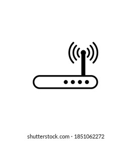 Router icon symbol vector on white background