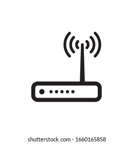 Icono De Router En El Vector De Diseño De Moda Eps 10