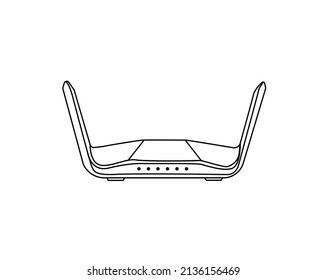 Router Icon In Trendy Design Vector symbol design. Best Wireless router line icon. Vector on isolated white background. EPS 10 illustration de. creative business symbol. Graphic 
 illustration .eps