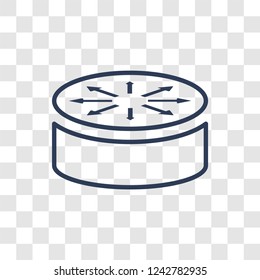 Router icon. Trendy linear Router logo concept on transparent background from Internet Security and Networking collection