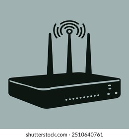 Ilustración de Arte vectorial de icono de enrutador.