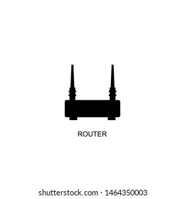 router icon vector black design