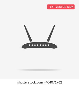 Router icon. Vector concept illustration for design.