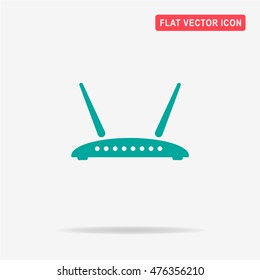 Router icon. Vector concept illustration for design.
