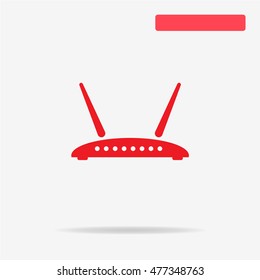 Router icon. Vector concept illustration for design.