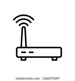Router icon vector design template isolated on white background