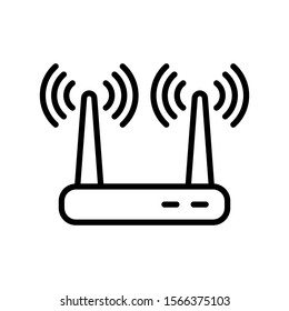 Router icon vector design template isolated on white background