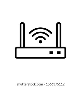 Router icon vector design template isolated on white background