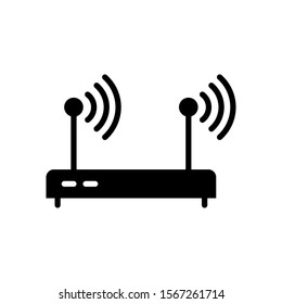 Router icon vector design template isolated on white background