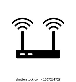Router icon vector design template isolated on white background