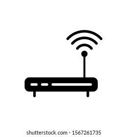 Router icon vector design template isolated on white background