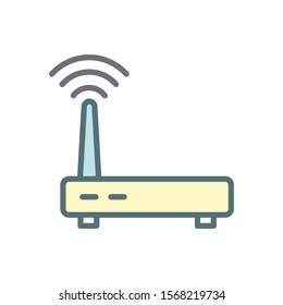 Router icon vector design template isolated on white background