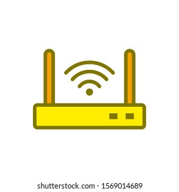 Router icon vector design template isolated on white background