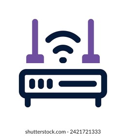 router icon. vector dual tone icon for your website, mobile, presentation, and logo design.