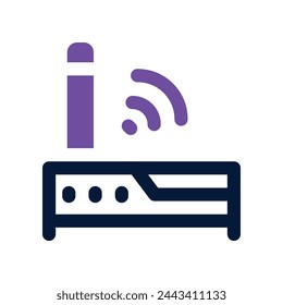 router icon. vector dual tone icon for your website, mobile, presentation, and logo design.