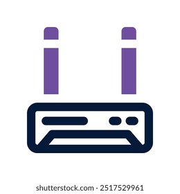 ícone de roteador. ícone de tom duplo vetorial para o seu site, celular, apresentação e design de logotipo.