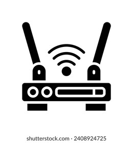 router icon. vector glyph icon for your website, mobile, presentation, and logo design.