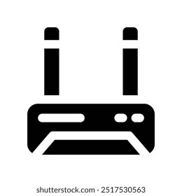 router icon. vector glyph icon for your website, mobile, presentation, and logo design.