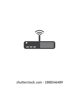 Diseño de ilustración de vector de icono de enrutador