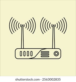 Router icon. Vector illustration design. Eps 10.