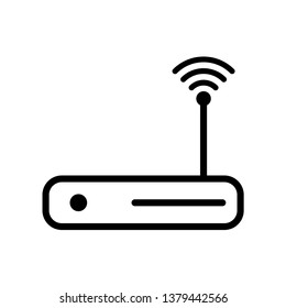 Router Icon Vector Illustration Logo Template