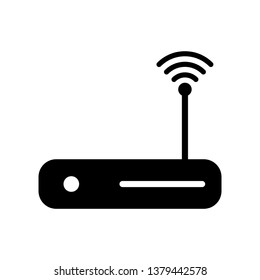 Router Icon Vector Illustration Logo Template